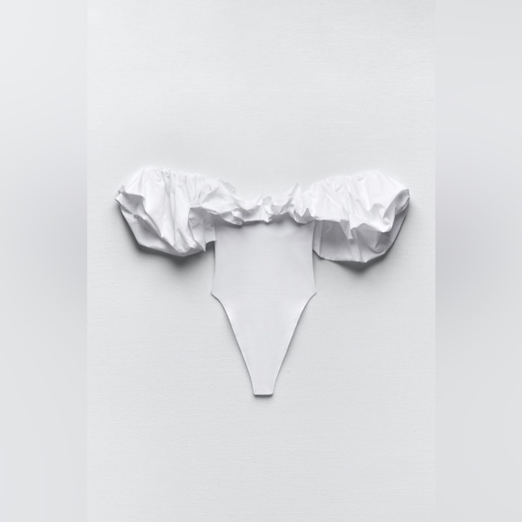 NWT ZARA RUFFLED BODYSUIT - Picture 11 of 12